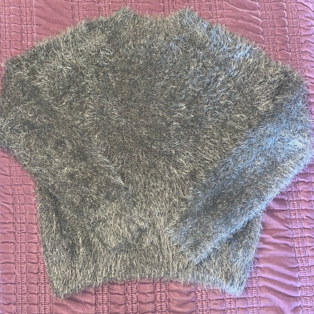 EUC Pink Rose Eyelash Sweater